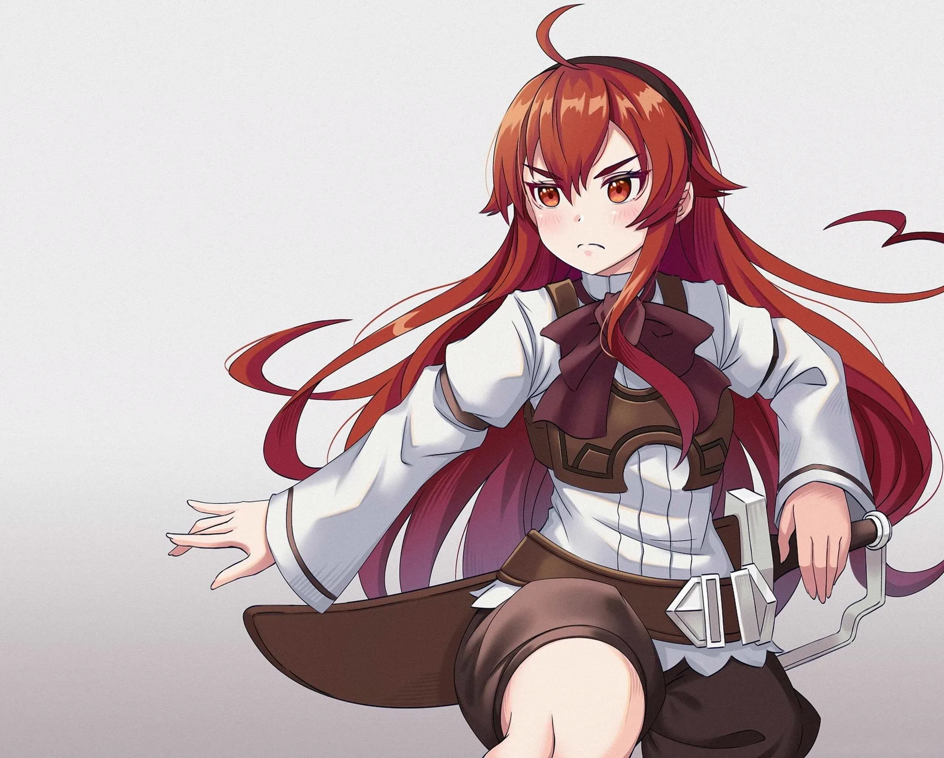 Eris, déterminée, épée à la ceinture
